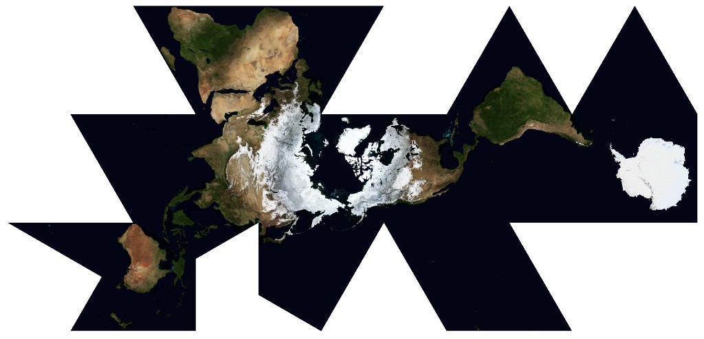 Dymaxion (Airocean) world projection